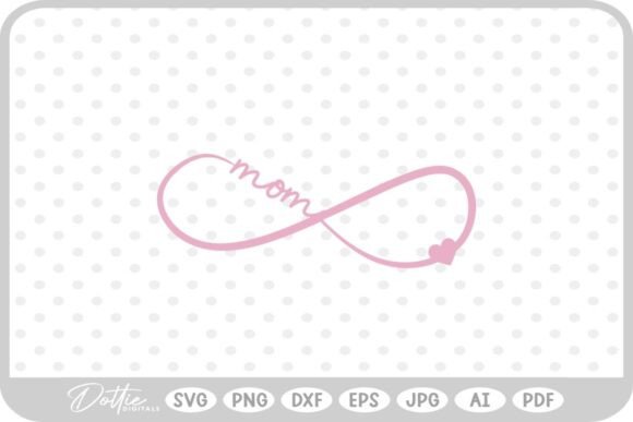 A Mom Forever Infinity Symbol for Real Embroidery Projects