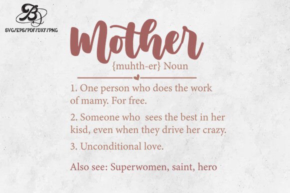 Evaluating the Mother Noun Mother’s Day Design for Embroidery