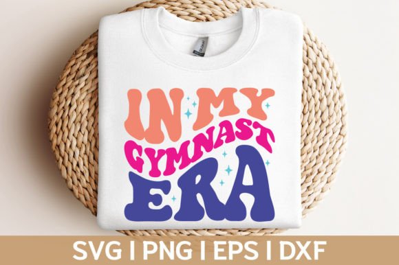 In My Gymnast Era Groovy Retro Svg Png