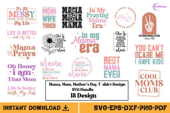 Mama Mom Mother's Day Embroidery Bundle Review