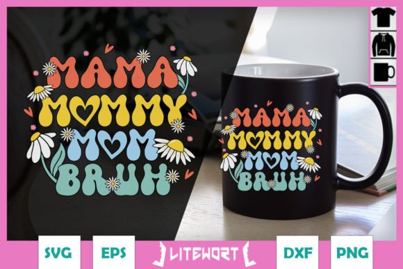 Mama Mommy Mom Bruh Retro Floral Embroidery Design Review