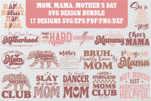 Mama Mother's Day Bundle for Embroidery Projects