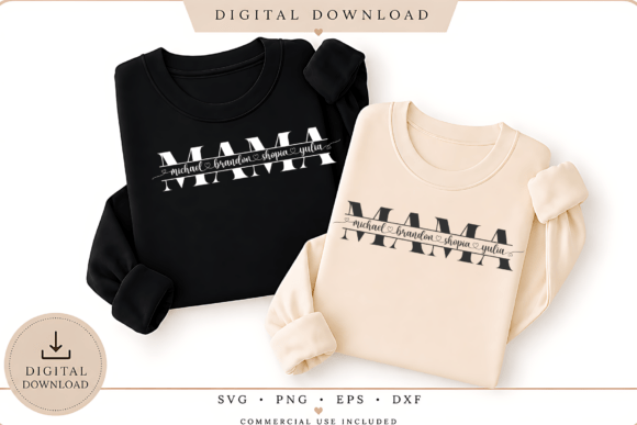 Mama SVG Split Name Frame: A Designer's Review